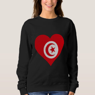 Camiseta Tunísia Flag Vintage Heart Tunisiano Pride Tunisia