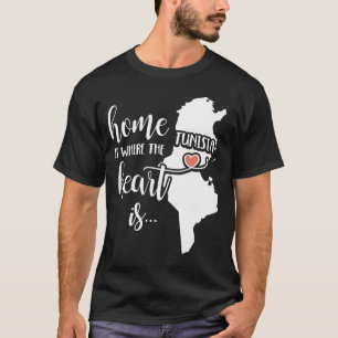 Camiseta tunisia Home Gift - O lar é onde está o coração!