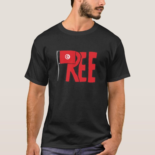 Camiseta Tunísia livre (Frente)