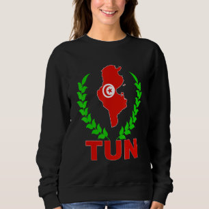 Camiseta Tunísia mapa da Tunísia bandeira da Tunísia tunisi