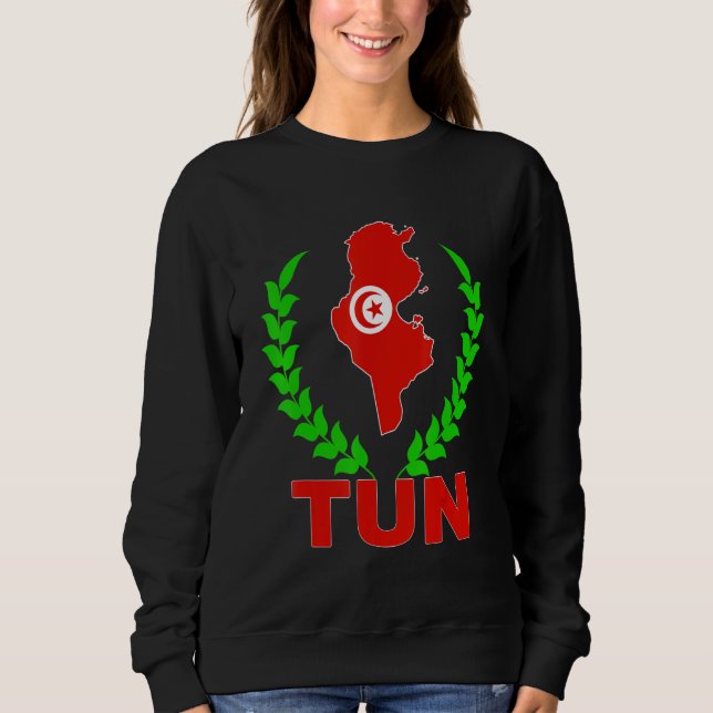 Camiseta Tunísia mapa da Tunísia bandeira da Tunísia tunisi (Frente)