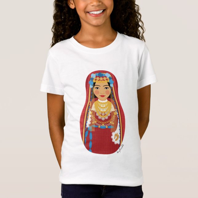 Camiseta Tunisino Matryoshka Girls' (Frente)