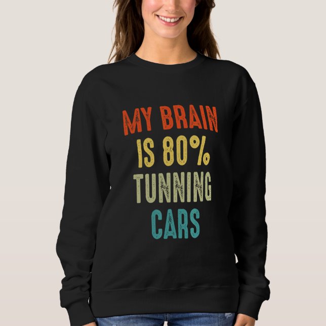 Camiseta tunning cars  My Brain is 80 (Frente)