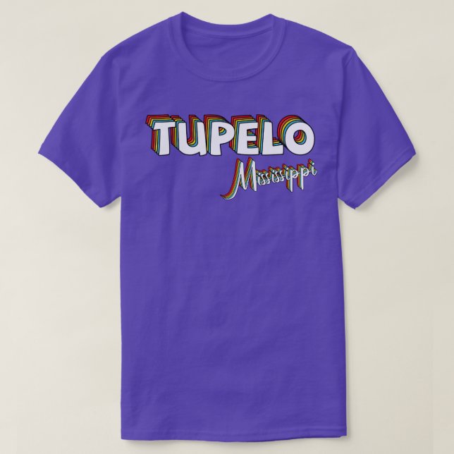 Camiseta Tupelo Mississippi City Vintage - Estética (Frente do Design)