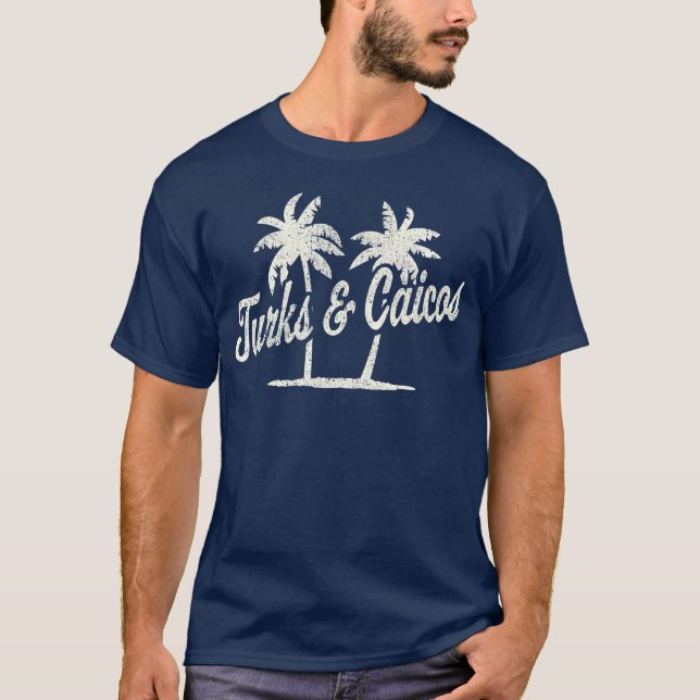 Camiseta Tur E Caicos 70S menino Palmrees (Frente)