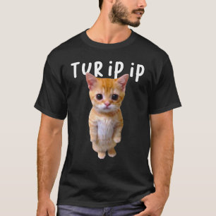 Camiseta Tur Ip Ip El Gato Meme Triste Gato Chorando Munchk