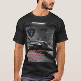 Camiseta Turbina a jato 2023 preta drone militar Lyon xr222