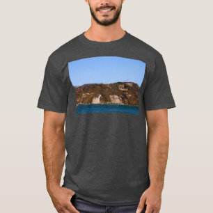 Camiseta turbinas eólicas na paisagem das colinas