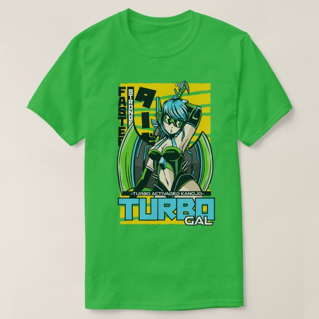 CAMISETA TURBO GAL WARRIOR (Frente do Design)