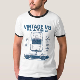 Camiseta Turbo Legacy: O Vintage V8 Classic