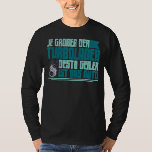 Camiseta Turboalimentador Ajustador De Automobilismo De Cor