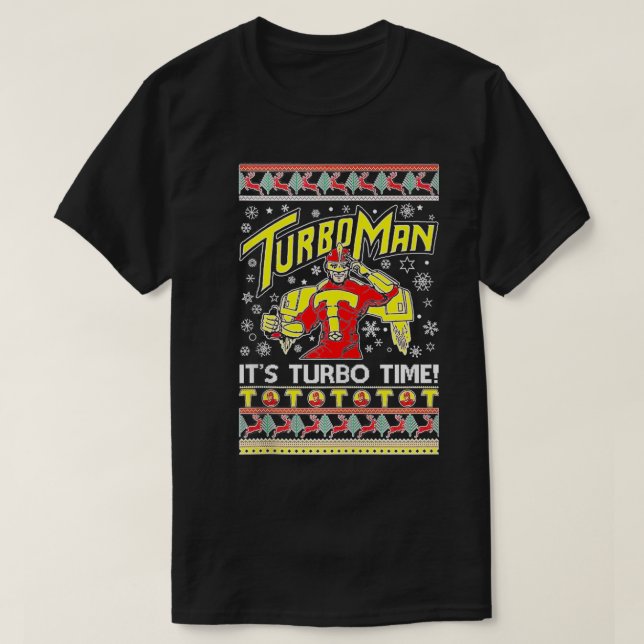 Camiseta TurboMan Seu Turbo Time Feio (Frente do Design)