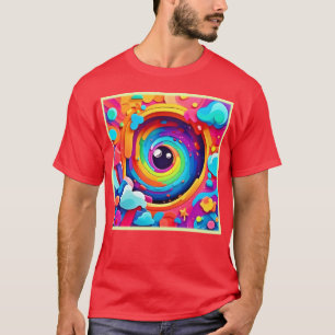 Camiseta Turbulência da imaginação colorida