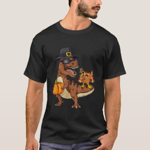 Camiseta Turca Andando Dinossauro T rex Boys Crianças Engra