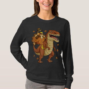 Camiseta Turca Andando Dinossauro T rex Boys Crianças Engra