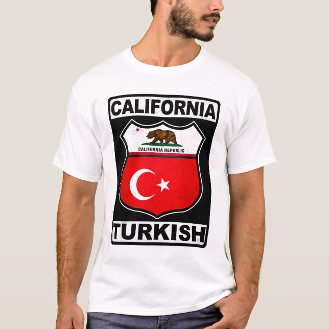 Camiseta Turca da Califórnia Americana (Frente)