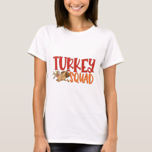 Camiseta Turca Trot Squad Engraçado Ação de Graças Correspo