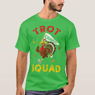 Camiseta Turca Trot Squad Engraçado Filme Corrente de Ação