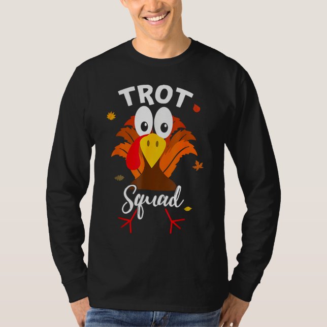 Camiseta Turca Trot Squad Engraçado Filme Corrente de Ação  (Frente)