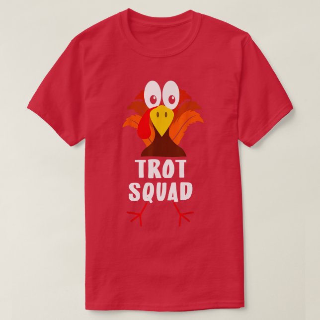 Camiseta Turca Trot Squad Engraçado Filme Corrente de Ação  (Frente do Design)