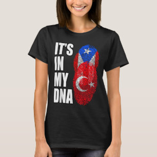 Camiseta Turco E Porto-Riquino Mix Heritage Dna Flag