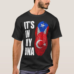 Camiseta Turco E Porto-Riquino Mix Heritage Dna Flag