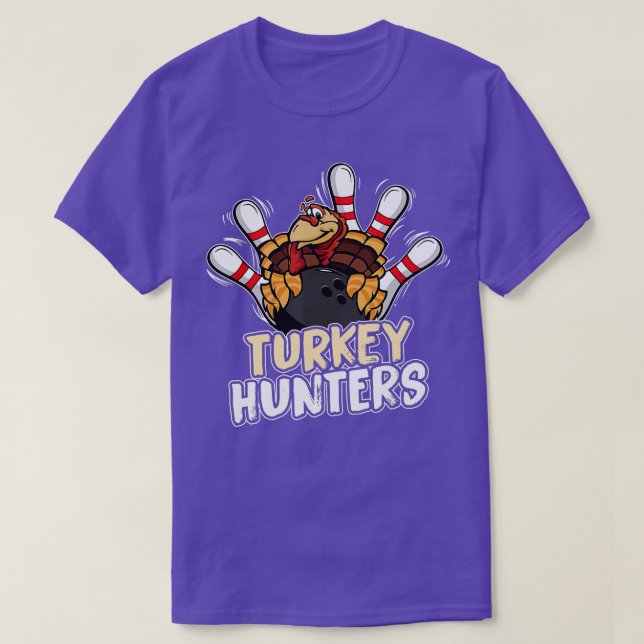 Camiseta Turco Hunter Boliche Bowler (Frente do Design)