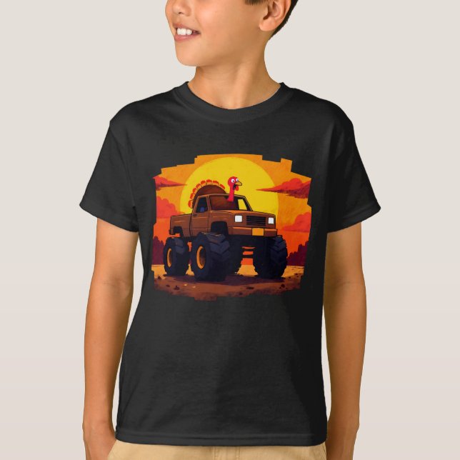 Camiseta Turco Monster Truck Sunset (Frente)