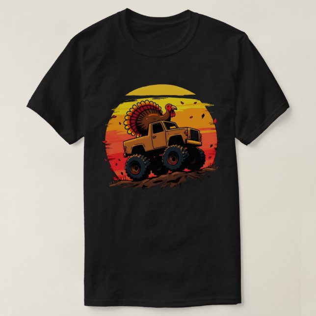 Camiseta Turco Monster Truck Sunset (Frente do Design)