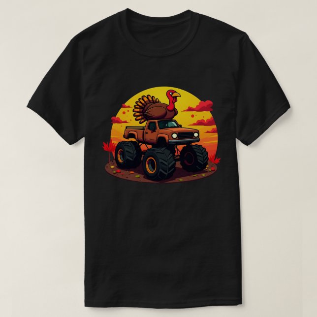 Camiseta Turco Monster Truck Sunset (Frente do Design)