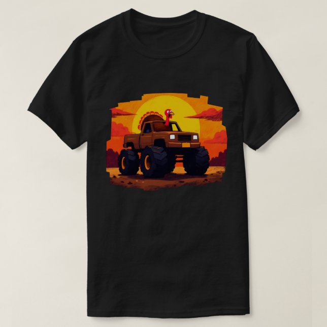 Camiseta Turco Monster Truck Sunset (Frente do Design)