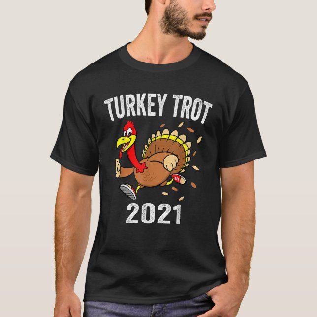 Camiseta Turco Trot Shirt 2021, Dia de Ação de Graças Trot  (Frente)