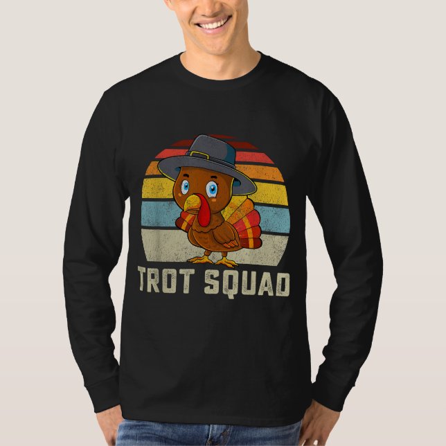Camiseta Turco Trot Squad Corre de Ação de Graças Homens de (Frente)