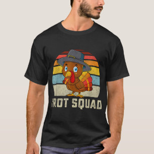 Camiseta Turco Trot Squad Corre de Ação de Graças Homens de