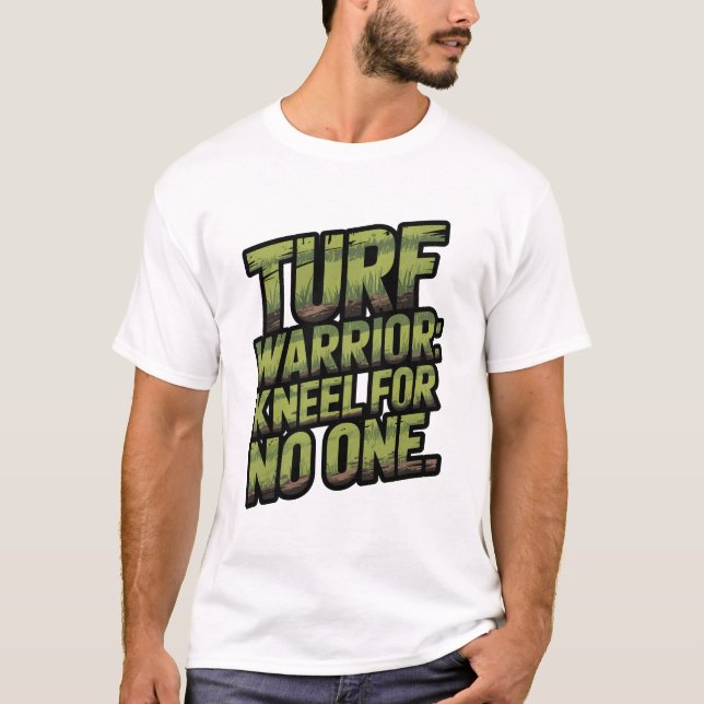 Camiseta Turf Warrior Kneel For No One Grass Texture (Frente)