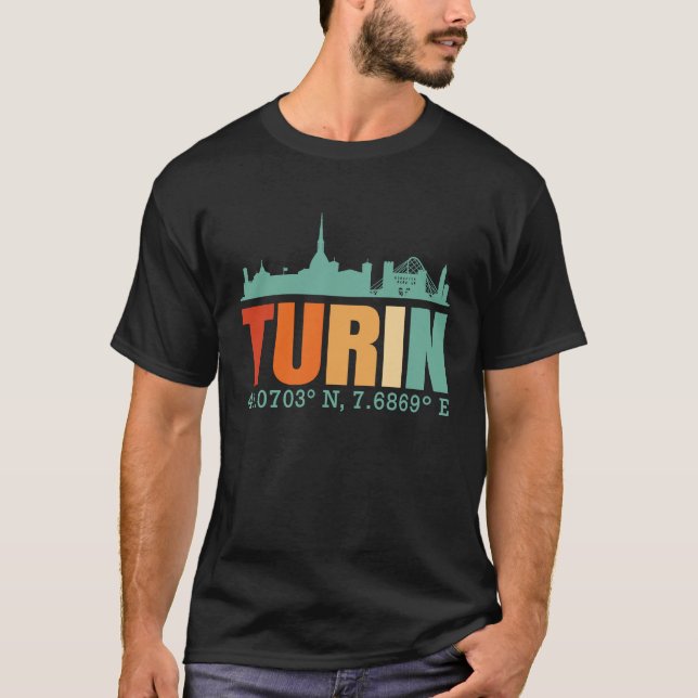 Camiseta Turin Skyline (Frente)