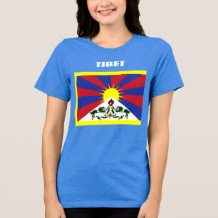 Camiseta Turista azul personalizável especial TIBET