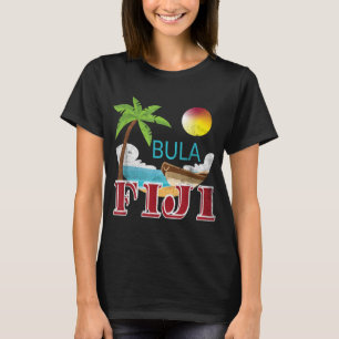 Camiseta Turista e Nativo Fiji Bula Vintage Grunge Vacati