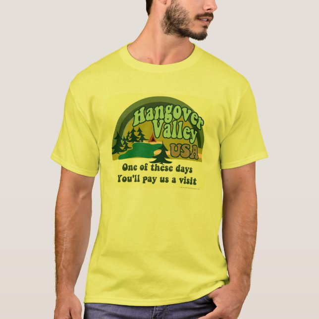 Camiseta turística de Hangover Valley (Frente)