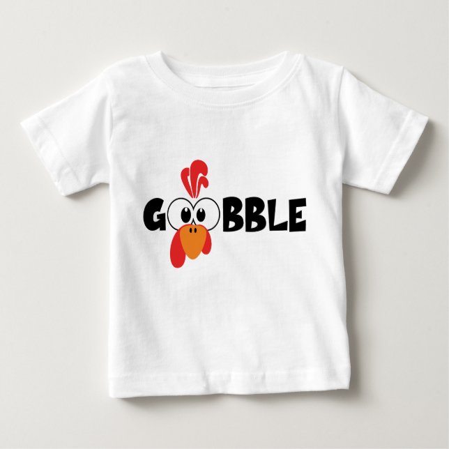 Camiseta Turkey Face Gobble T Shirt (Frente)