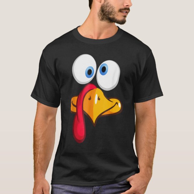 Camiseta Turkey Face, Turkey Face Fun - Turkey Face Fun Tha (Frente)