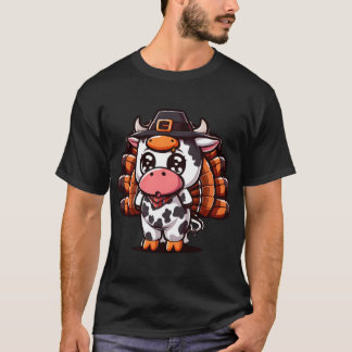 Camiseta Turkey Moo Funny Thanksgiving