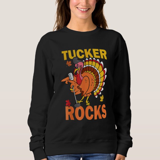 Camiseta Turkey Rocks Autumn Fall Y'all Thanksgiving Retro  (Frente)