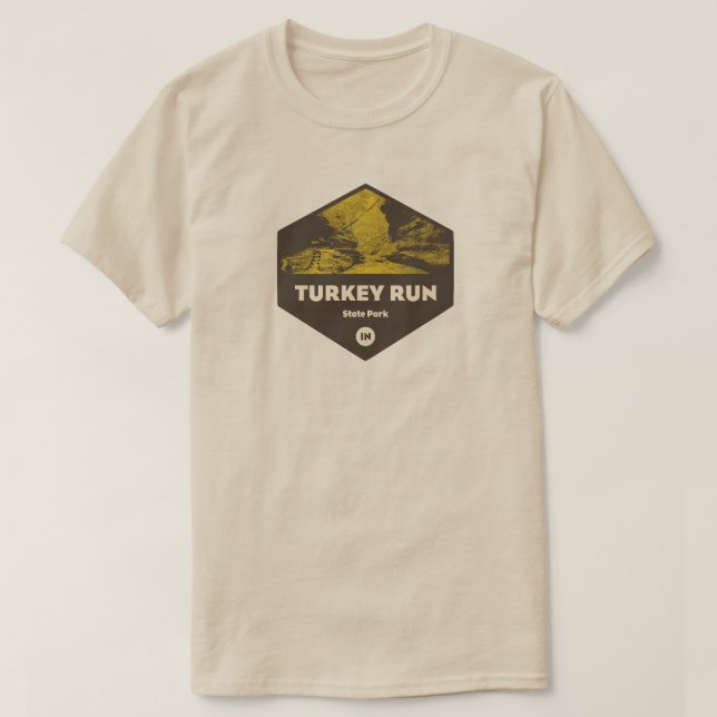 Camiseta Turkey Run State Park Indiana (Frente do Design)
