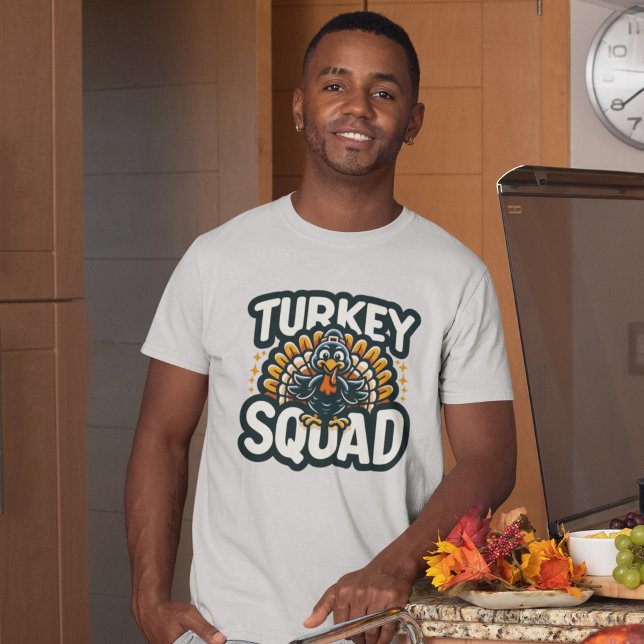 Camiseta Turkey Squad, Fun Thanksgiving  (Criador carregado)