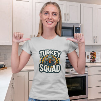 Camiseta Turkey Squad, Fun Thanksgiving