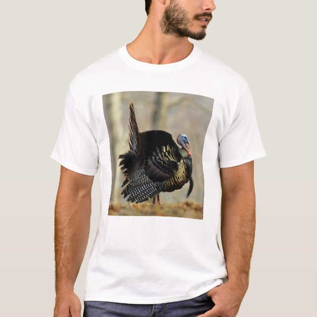 Camiseta Turkey struting masculino, Illinois (Frente)