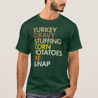 Camiseta turkey thanksgiving food gift