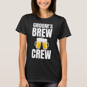 Camiseta Turma da Cerveja do Noivo Engraçada Cerveja para F