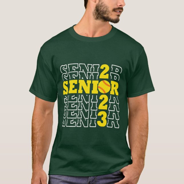 Camiseta Turma de 2023 Softbol Veterano Seniores De Volta à (Frente)